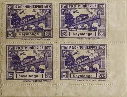 Sayalonga sellos postales stamps Spain Guerra Civil War